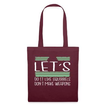 peace movement disarmament jokes awesome family - Tote Bag - burgundy - Front