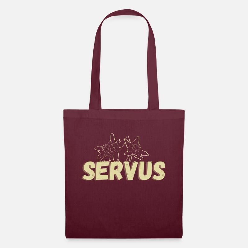 Servus - Stoffbeutel - Burgunderrot