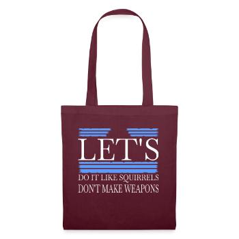 signe de paix idée cadeau drôle citation oiseau funky - Sac en tissu - bordeaux - Devant