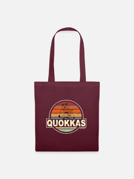 QUOKKAS - Stoffbeutel - Burgunderrot