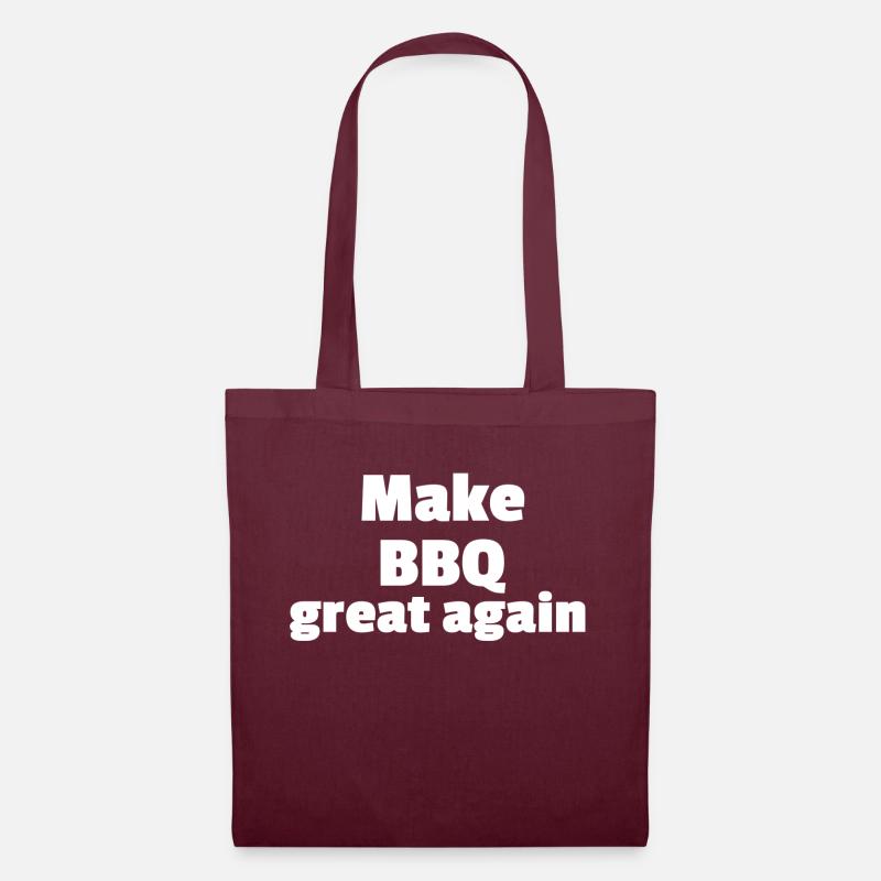 Make BBQ great again - Stoffbeutel - Burgunderrot