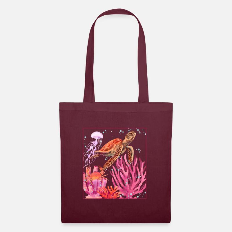 Great Barrier Reef - Stoffbeutel - Burgunderrot