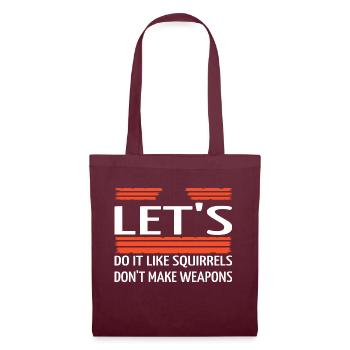 Famille Funky Funny Anti War 60s Hippie Présent - Sac en tissu - bordeaux - Devant