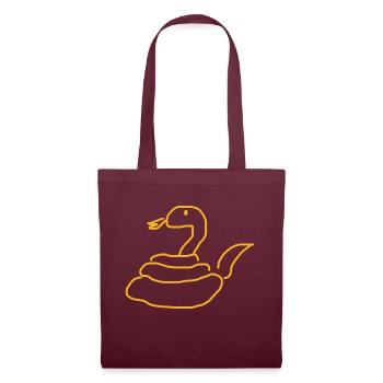 Orange Schlange Orange Snake - Tote Bag - burgundy - Front