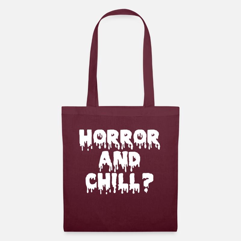 Horror and Chill - Tote Bag - burgundy