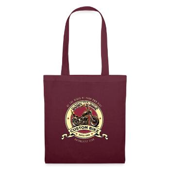 Custom Bike Motorcycle Club - Tote Bag - burgundy - Front