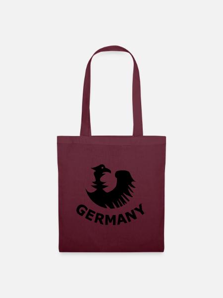 Deutschland Fans Design - Stoffbeutel - Burgunderrot