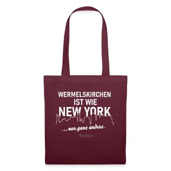 Wermelskirchen - Stoffbeutel - Burgunderrot - Vorne