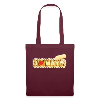 I Love Mayonnaise - Tote Bag - burgundy - Front