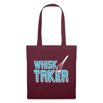 Whisk Taker Awesome Funny Cooking T-Shirt - Stoffbeutel - Burgunderrot - Vorne