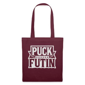 puck futin logo design - Tote Bag - burgundy - Front