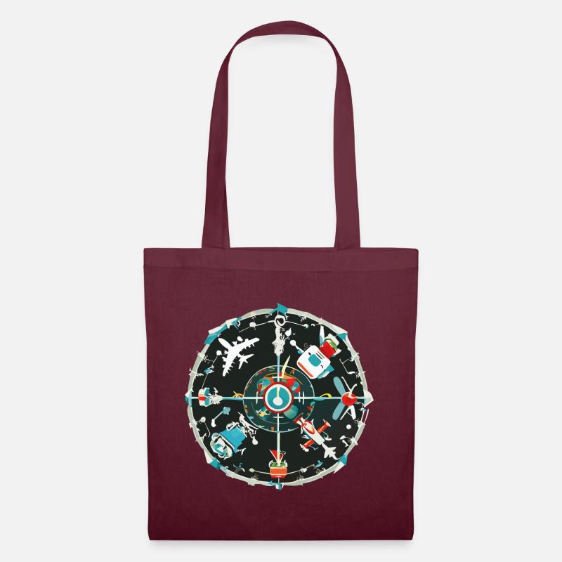 CircleOfFlight - Tote Bag - burgundy