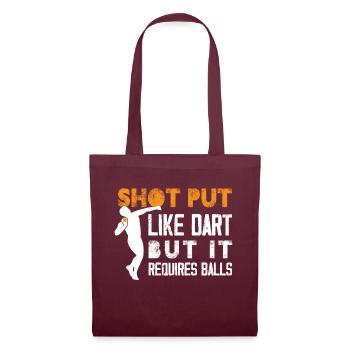 lancer du poids comme les fléchettes mais il nécessite des balles Design - Sac en tissu - bordeaux - Devant
