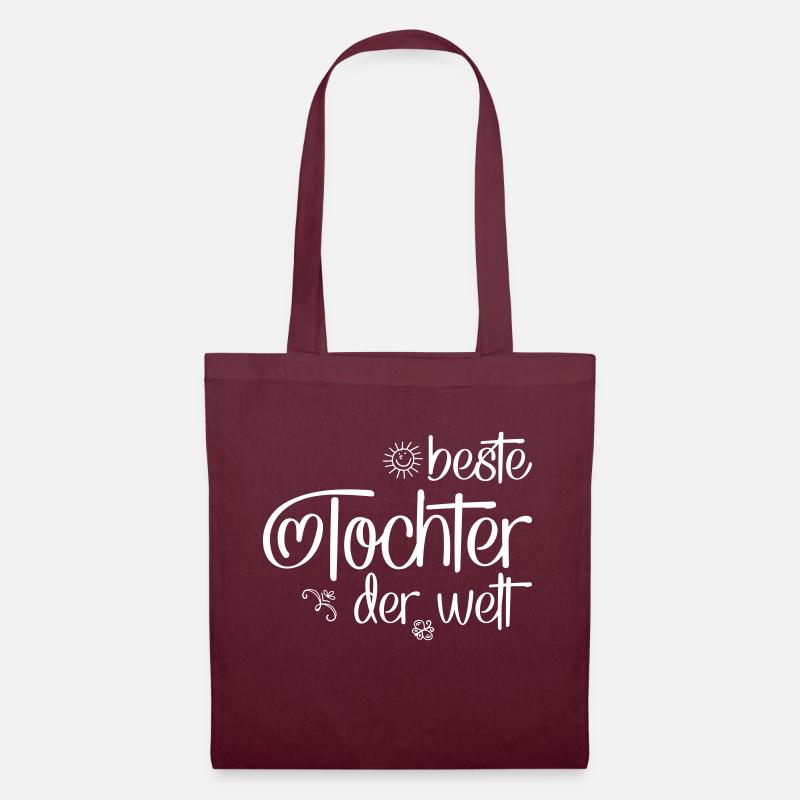 Tochter - Stoffbeutel - Burgunderrot