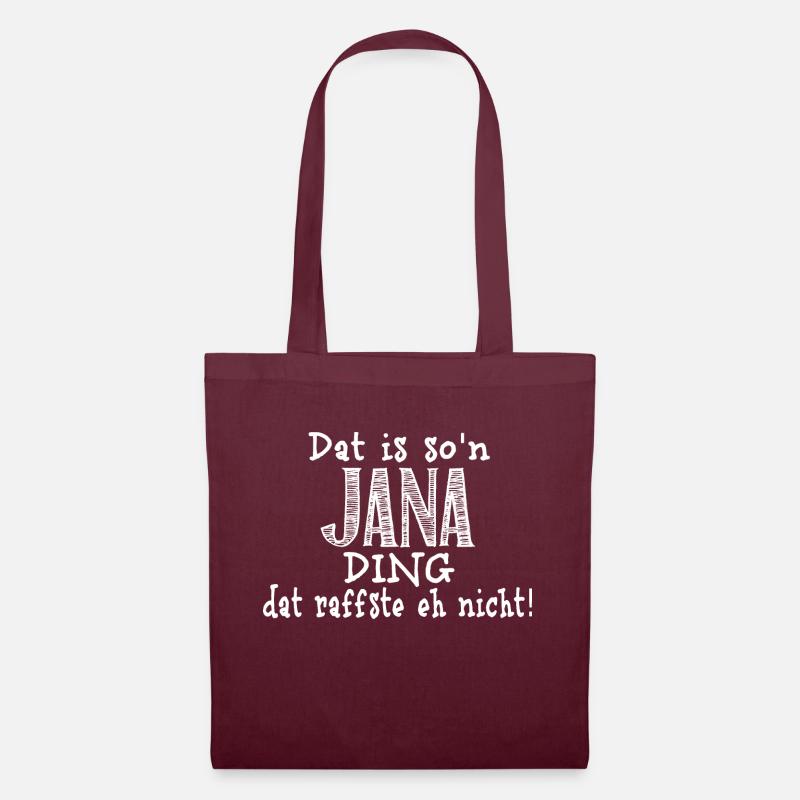 jana - Stoffbeutel - Burgunderrot
