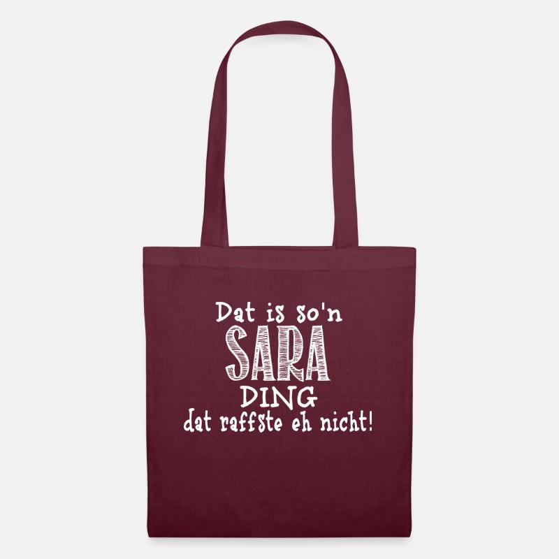 sara - Stoffbeutel - Burgunderrot