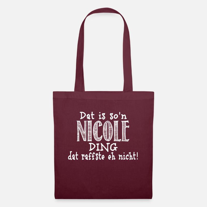 nicole - Stoffbeutel - Burgunderrot