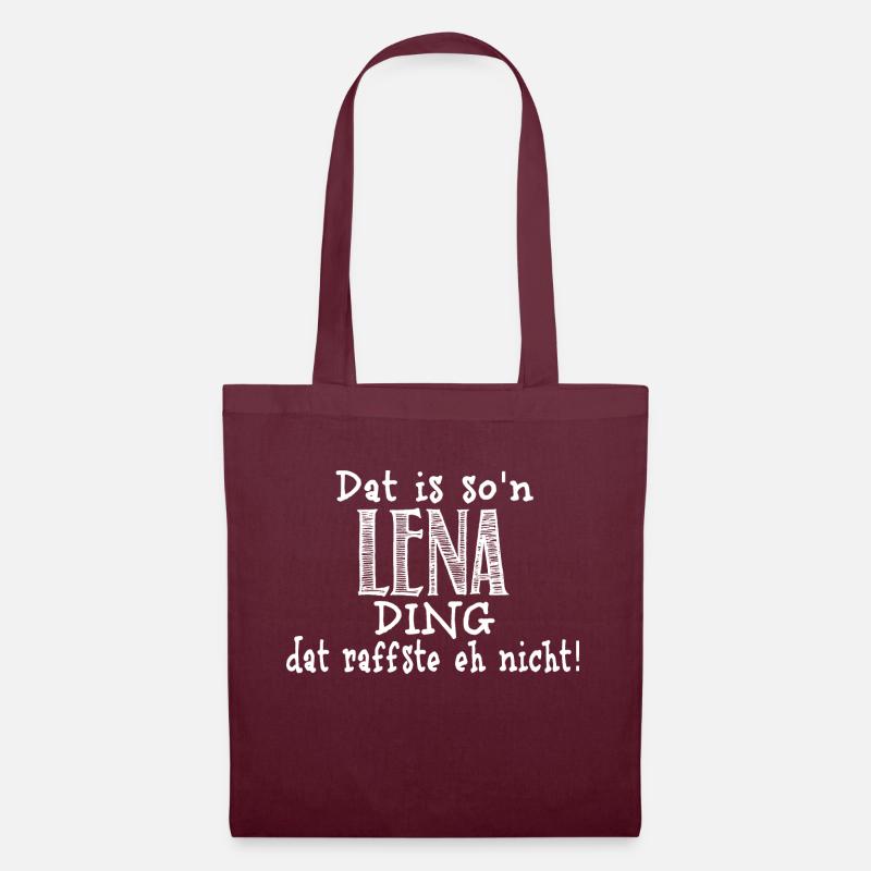 lena - Stoffbeutel - Burgunderrot