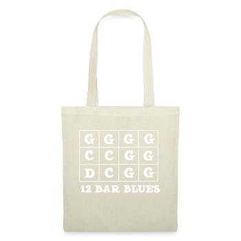 12 bar blues pour harmoniciste | harmonica - Sac en tissu - nature - Devant