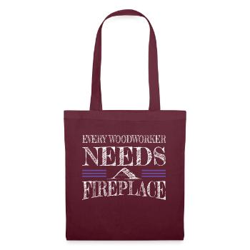 Apprentice Carpenter Joke Jokes Safety Helmet - Tote Bag - burgundy - Front