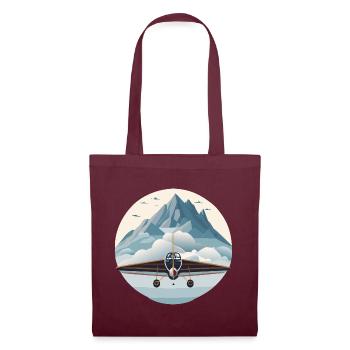 Glider2Wheel - Tote Bag - burgundy - Front