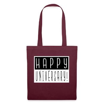 Fun Space Ship Gift Idea Night Sky Humour Bday - Sac en tissu - bordeaux - Devant