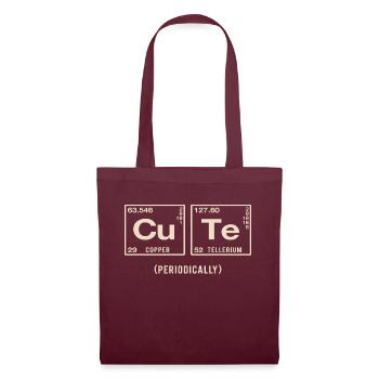 Funny saying for female scientists - Tote Bag - burgundy - Front