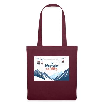 SPREAD the montagne are calling - Sac en tissu - bordeaux - Devant