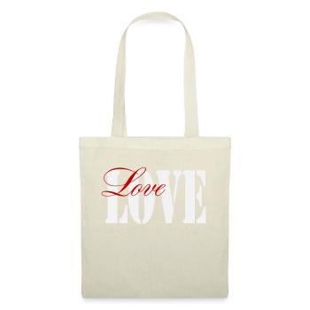LOVE - Stoffbeutel - Natur - Vorne