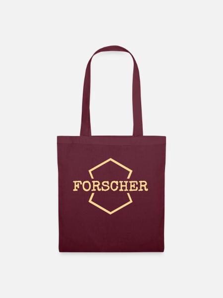 Forscher - Stoffbeutel - Burgunderrot