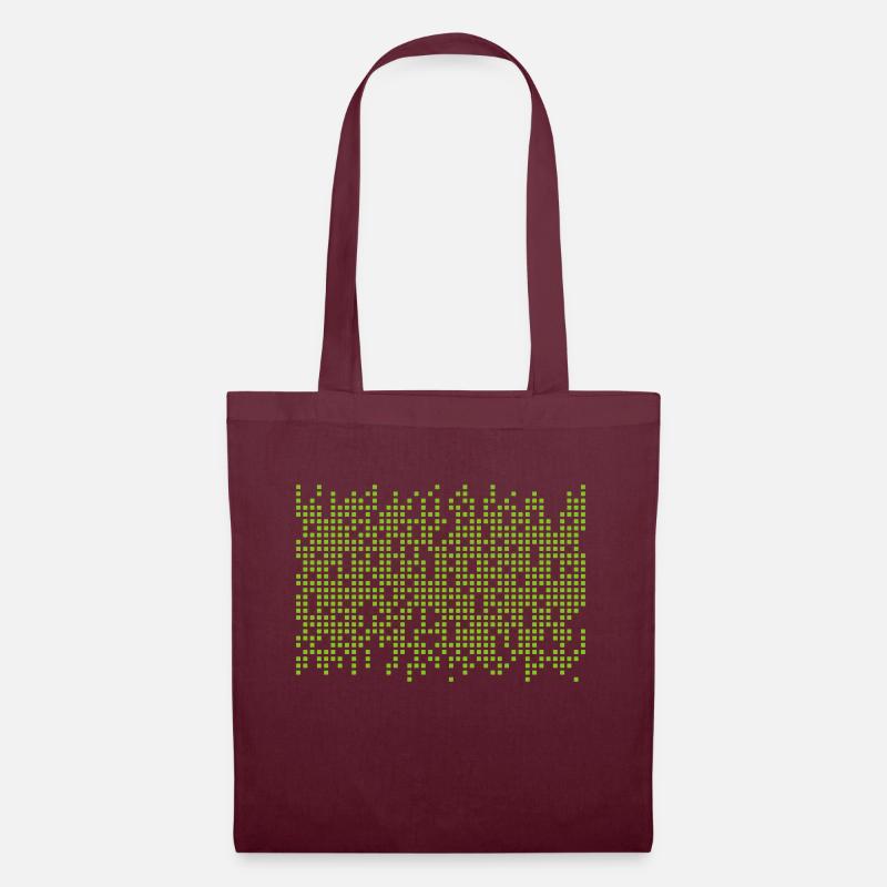 Data Dots - Tote Bag - burgundy