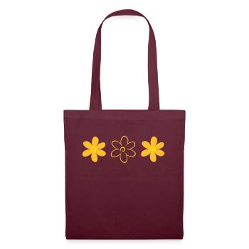 flower - Tote Bag - burgundy - Front