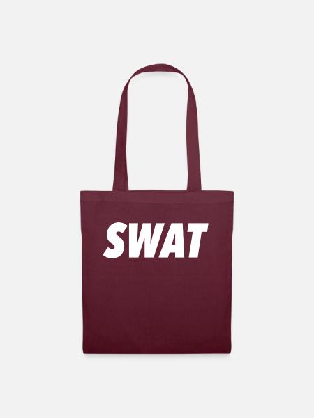 SWAT Geschenk Idee - Stoffbeutel - Burgunderrot
