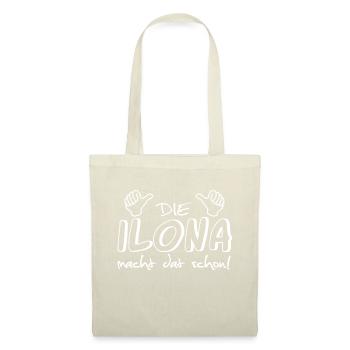 Ilona - Stoffbeutel - Natur - Vorne