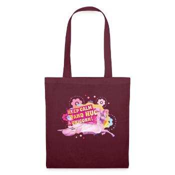 Mia and me Kyara Keep Calm And Hug A Unicorn! - Tote Bag - burgundy - Front