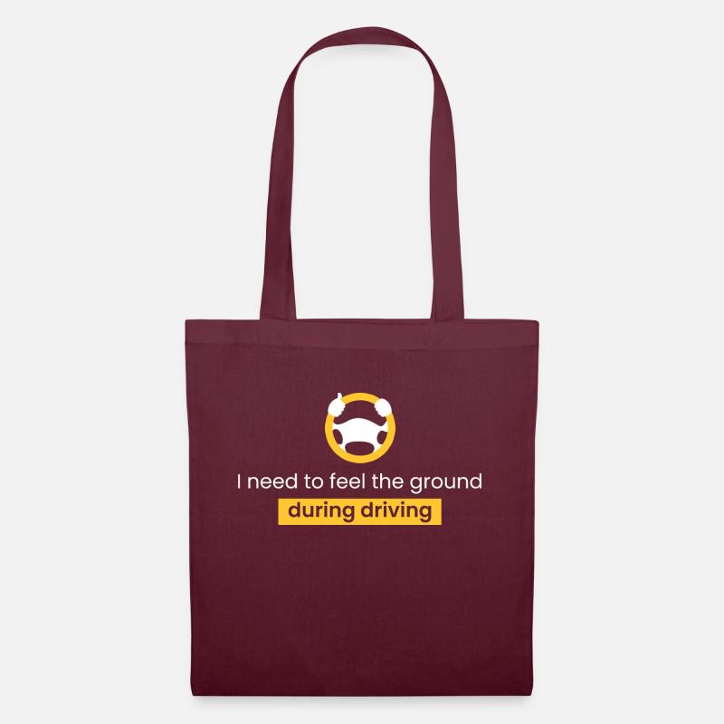 Feeling the ground while driving - Tote Bag - burgundy