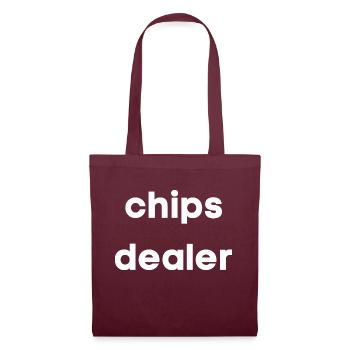 Revendeur de chips - Sac en tissu - bordeaux - Devant