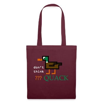 Duck Quack - Tote Bag - burgundy - Front