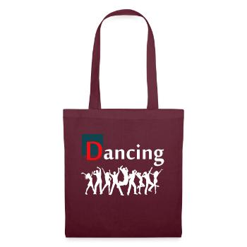 Dancing Dance Music - Stoffbeutel - Burgunderrot - Vorne