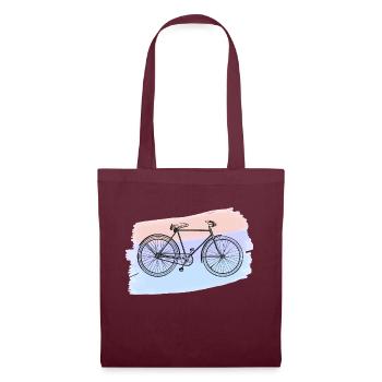 Bicyclette - Sac en tissu - bordeaux - Devant