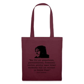 Dutschke Volk - Tote Bag - burgundy - Front