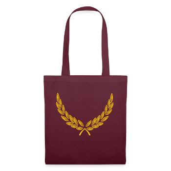 Bottom decoration laurel wreath gold - Tote Bag - burgundy - Front