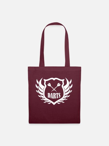 Darts Shield - Tote Bag - burgundy