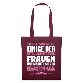 Beauceron Mama - Stoffbeutel - Burgunderrot - Vorne