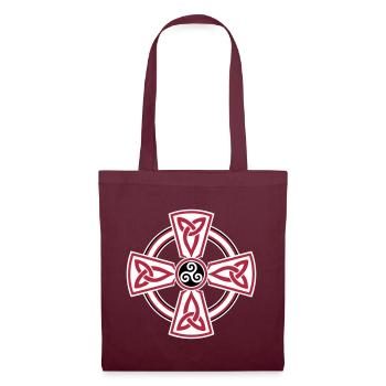 Croix Celtique - Sac en tissu - bordeaux - Devant