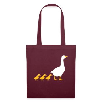 Family geese design - Tote Bag - burgundy - Front