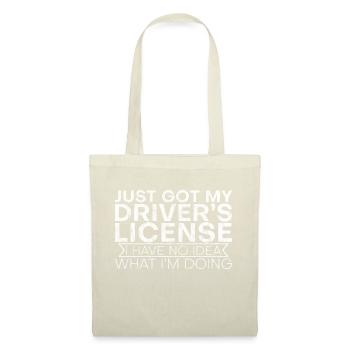 Just Got My Driver's License 3 - Stoffbeutel - Natur - Vorne