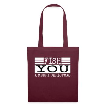 Idée présente BD adorable canne à pêche blague - Sac en tissu - bordeaux - Devant