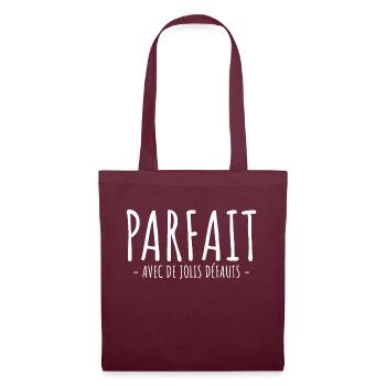 Parfait Avec De Jolis Défauts - Sac en tissu - bordeaux - Devant