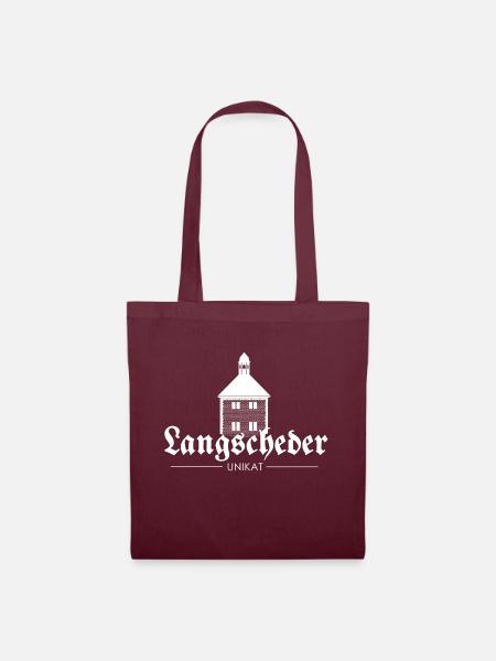 Langscheder Unikat - Stoffbeutel - Burgunderrot